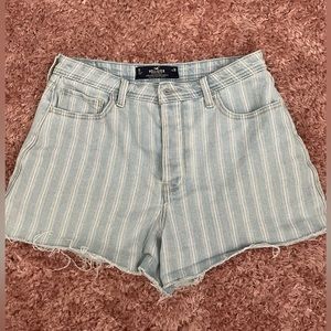 Hollister Pinstriped Denim Shorts